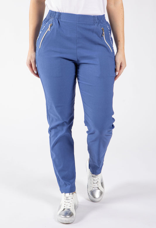 Relaxed Fit Pull On Trousers