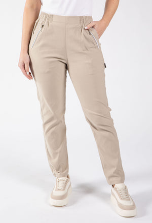 Relaxed Fit Pull On Trousers