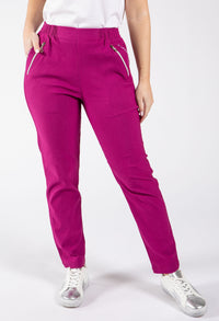 Relaxed Fit Pull On Trousers