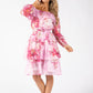 Floral Print Tiered Dress