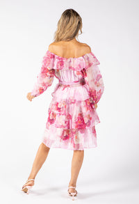 Floral Print Tiered Dress