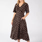 Pretty Polka Dot Midi Dress