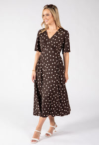 Pretty Polka Dot Midi Dress