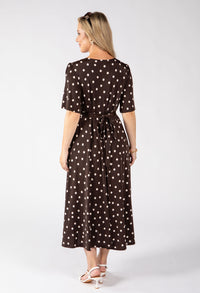Pretty Polka Dot Midi Dress
