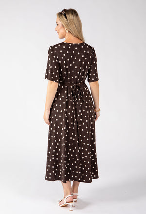 Pretty Polka Dot Midi Dress
