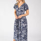 Canon Leaf Print Midi Dress