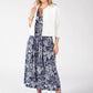 Canon Leaf Print Midi Dress