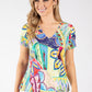 Picasso Abstract Print Top