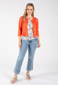Folk Open Faux Leather Jacket