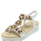 Diamante and Beaded Wedge
