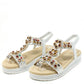 Diamante and Beaded Wedge