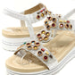 Diamante and Beaded Wedge