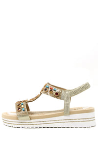 Diamante and Beaded Wedge