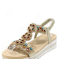 Diamante and Beaded Wedge