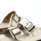 Soft Metallic Double Strap Sandal