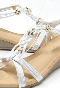 Starfish Braided Wedge Sandal