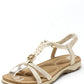 gold sandal