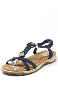navy sandal