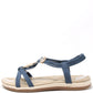Disc and Floral Gem Sandal