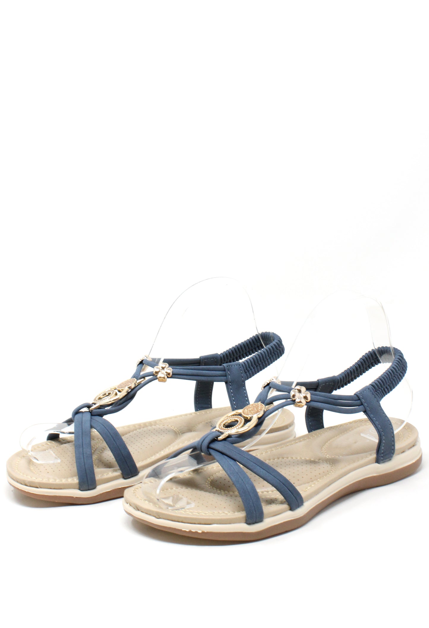 Disc and Floral Gem Sandal