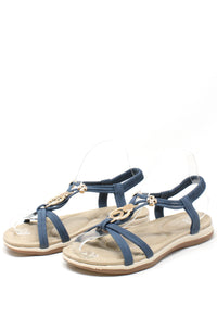 Disc and Floral Gem Sandal