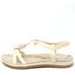 Disc and Floral Gem Sandal