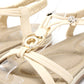 Disc and Floral Gem Sandal