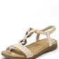 gold sandal