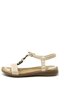 Wooden and Braid Sandal