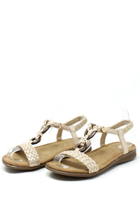Wooden and Braid Sandal