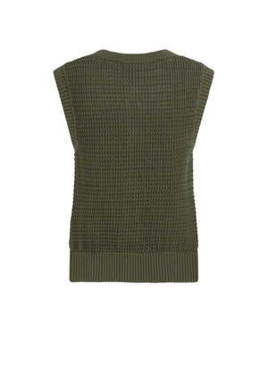Gold Button Knitted Vest