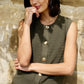 Gold Button Knitted Vest