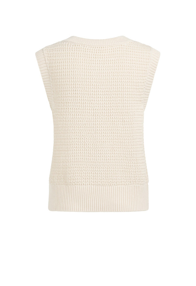 Gold Button Knitted Vest