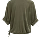 Pleated Sleeve Jersey Top