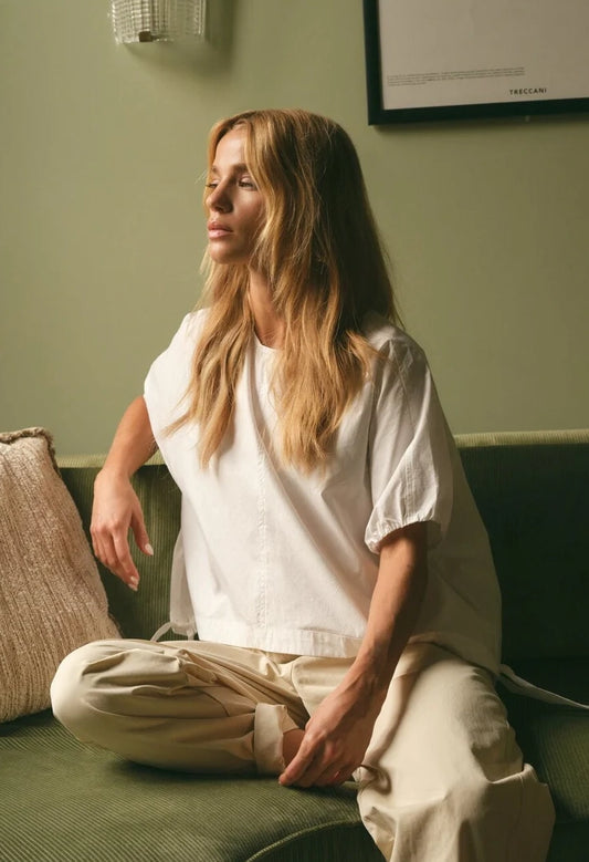Puff Sleeve Boxy Top