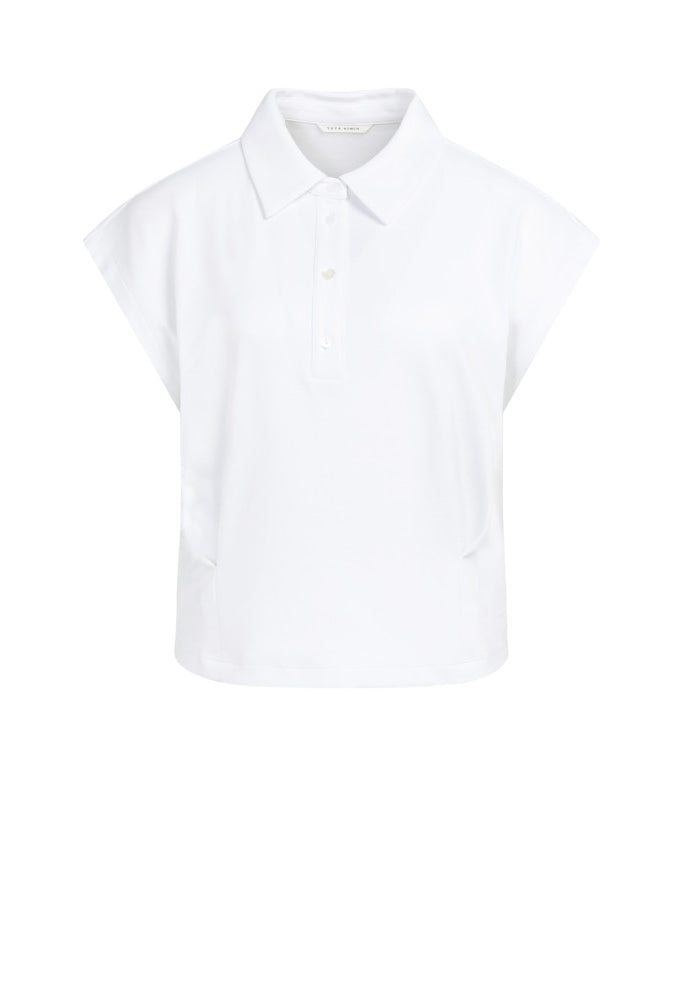 Sleeveless jersey blouse