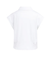 Sleeveless jersey blouse
