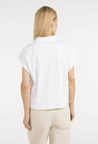 Sleeveless jersey blouse