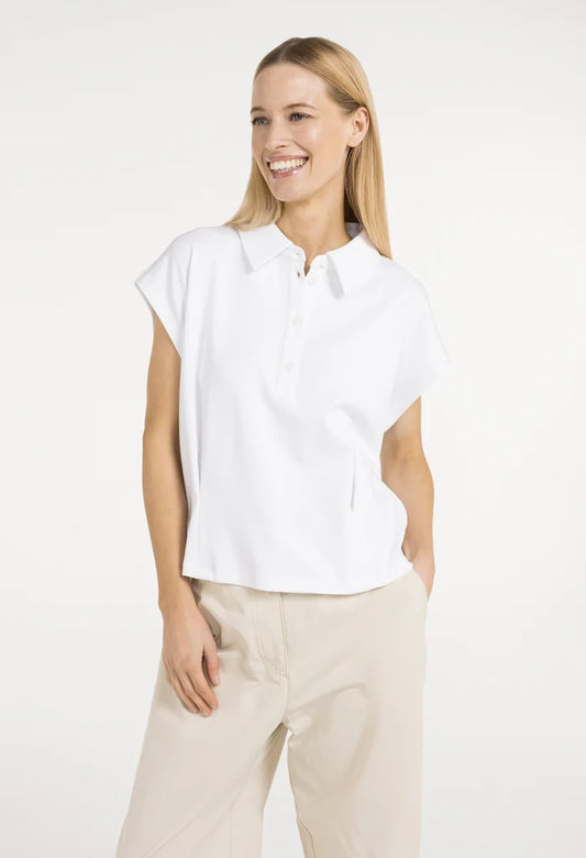 Sleeveless jersey blouse