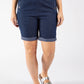 Pull On Denim Bermuda Shorts