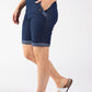 Pull On Denim Bermuda Shorts