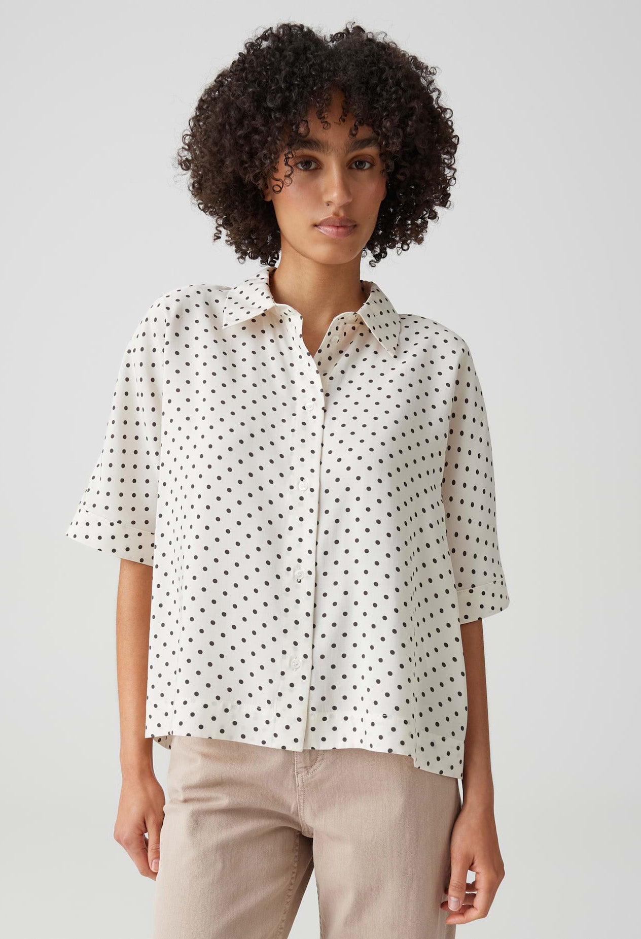 Farise Polka Dot Blouse