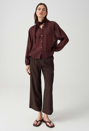 Fabrielle Oversized tunic blouse