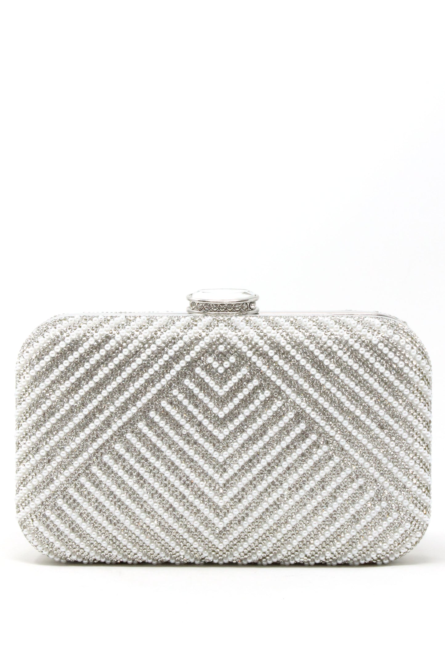 Pearl and Diamante Clutch Bag