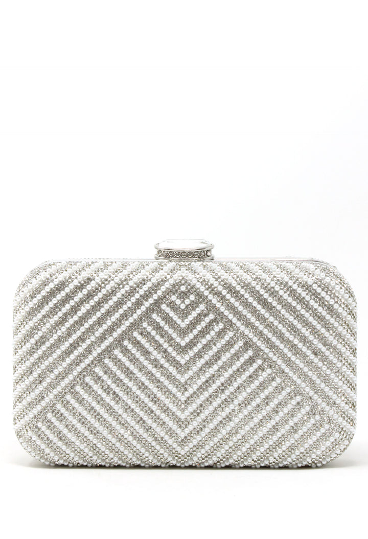 Pearl and Diamante Clutch Bag