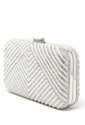 Pearl and Diamante Clutch Bag