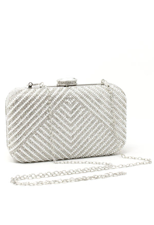 Pearl and Diamante Clutch Bag