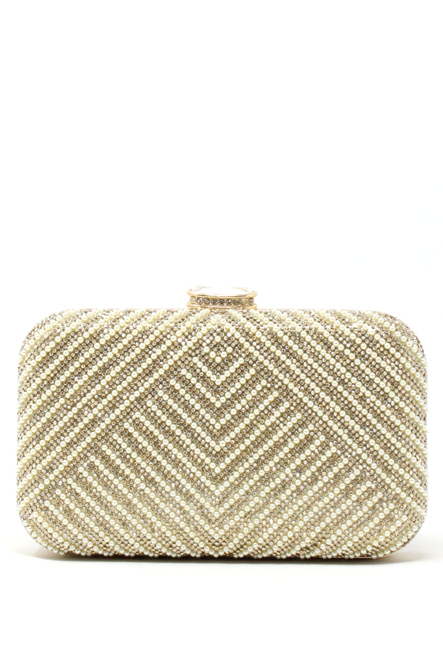 Pearl and Diamante Clutch Bag