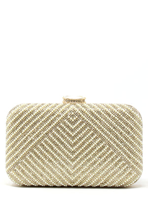 Pearl and Diamante Clutch Bag