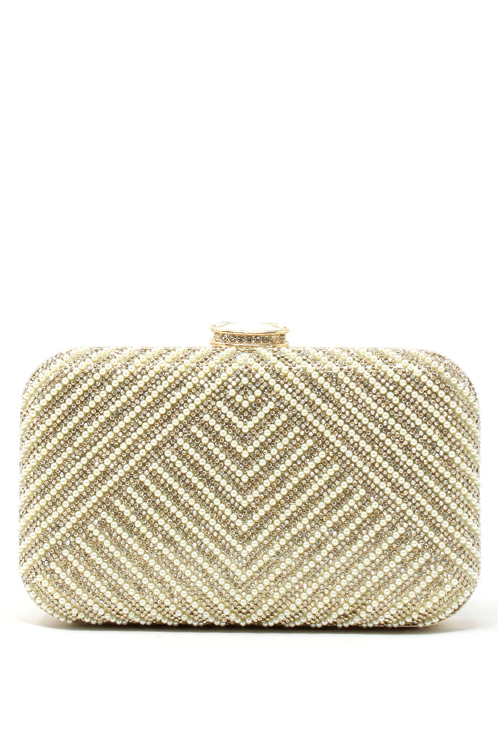 Pearl and Diamante Clutch Bag